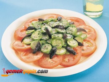 Domatesli Kabak Salatası