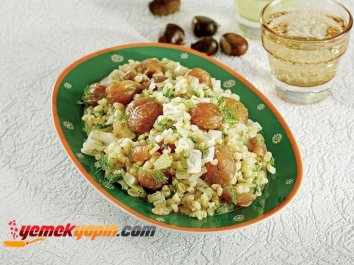 KESTANELİ BULGUR PİLAVI