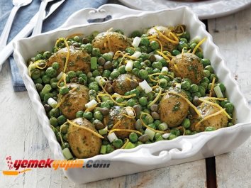 Bezelyeli Taze Patates Salatası