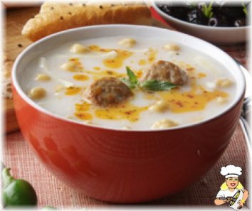 Yoğurtlu Misket Köfte Çorbası