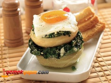 Ispanaklı Ve Göz Yumurtalı Enginar