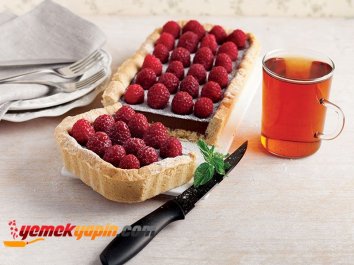 Çikolatalı Ahududulu Tart