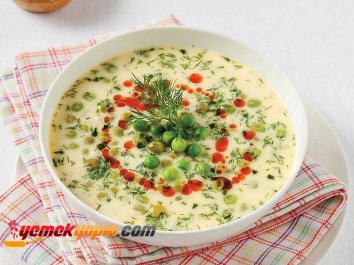 Patatesli Bezelye Çorbası