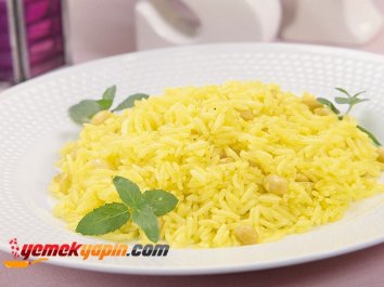 SOYA FASULYELİ SAFRANLI PİLAV
