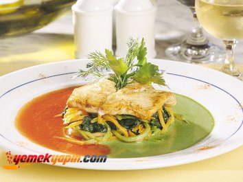 İKİ RENK SOSLU KALKAN FİLETOSU