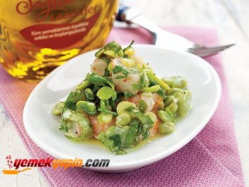 Karidesli Bakla Salatası