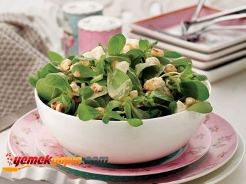 TULUM PEYNİRLİ VE TAHİNLİ SEMİZOTU SALATASI