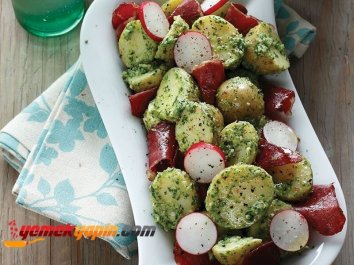 Pastırmalı Patates Salatası