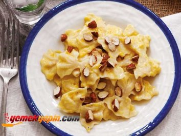 Sarı Biber Soslu Kelebek Makarna