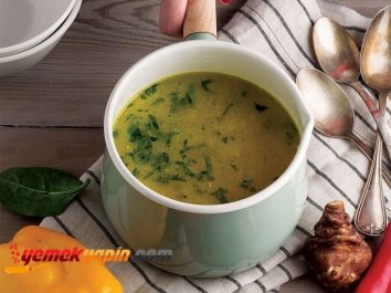Maş Fasulyeli Yer Elması Çorbası