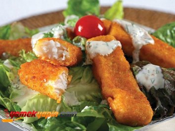 Fish Fingers'lı Salata