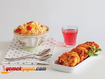 Renkli Biberli Bulgur Pilavı