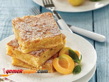 BEYAZ ÇİKOLATALI, KAYISILI BROWNİE