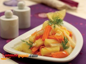 MANDALİNALI VE ZEYTİNYAĞLI YER ELMASI