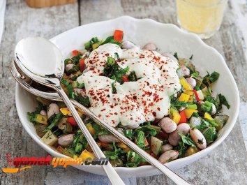 YOĞURTLU BARBUNYA SALATASI