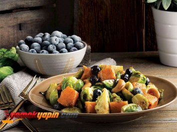 Tatlı Patatesli Brüksel Lahanası