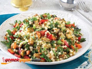 Patlıcanlı Kuskus Salatası