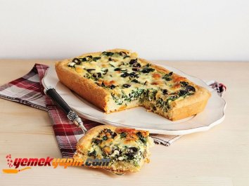 ZEYTİNLİ VE PAZILI TART