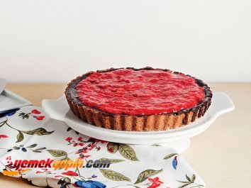 FRAMBUAZLI VE ÇİKOLATALI TART