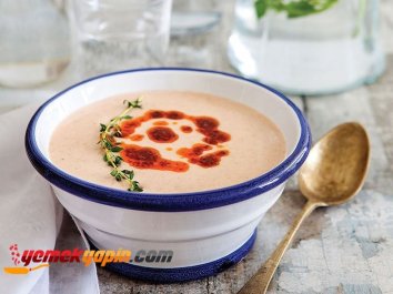 Sütlü Barbunya Çorbası