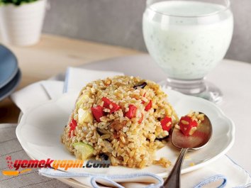 Sebzeli Firik Pilavı