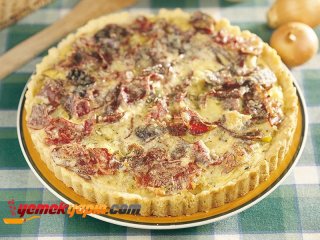 PATATESLİ VE PASTIRMALI TART