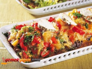 Ekmekli Otlu Patlıcan Salatası