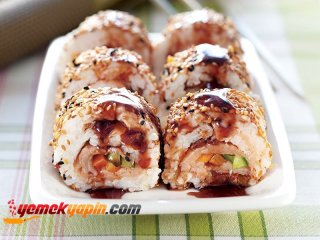 Somon Fümeli Soya Soslu Pratik Sushi