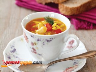 Fasulyeli Ve Zerdaçallı Arpa Şehriye Çorbası