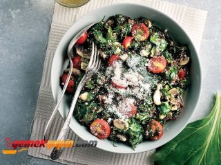Kinoalı Ilık Pazı Salatası