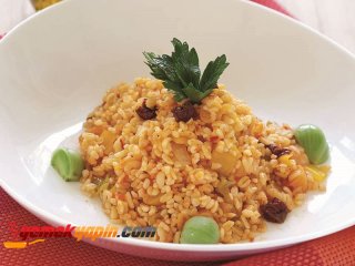 ZEYTİNYAĞLI BULGUR PİLAVI