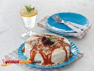 KARAMEL SOSLU DONDURMA PASTASI
