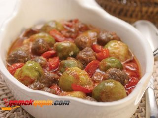 Fırında Köfteli Brüksel Lahanası