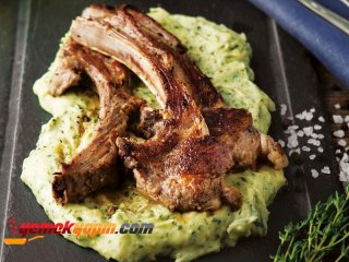 ISPANAKLI PATATES PÜRESİ YATAĞINDA KUZU PİRZOLA