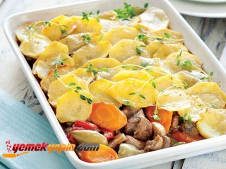 FIRINDA ETLİ PAPATES