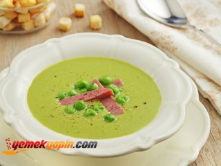 Jambonlu Bezelye Çorbası