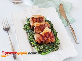 SOTELENMİŞ ISPANAKLI KUZU SIRTI