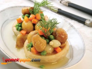 Kestaneli Ve Zeytinyağlı Enginar Dolması