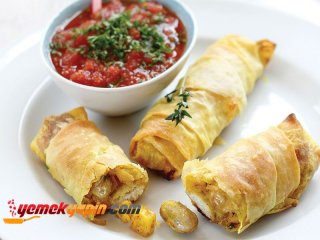 KÖRİLİ VE BARBUNYALI RULO BÖREK