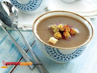Sirke soslu Yeşil Mercimek Çorbası