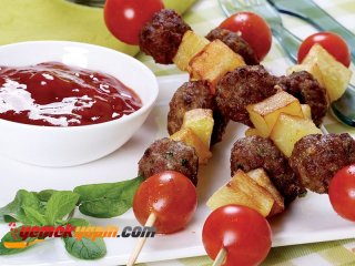 Patatesli Köfte Şişler