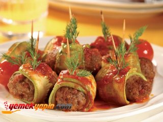 Sucuk Köfteli Kabak Rulo