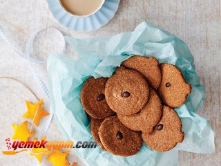 KAHVELİ, FINDIKLI VE MANDALİNALI KURABİYE