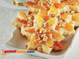 Cevizli Kayısılı Kurabiye