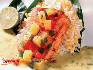 TROPİKAL ZENCEFİL SOSLU SOMON