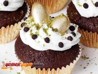Çikolata ve Kremalı Muffin