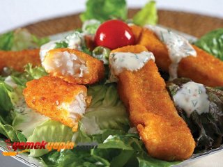 Fish Fingers'lı Salata