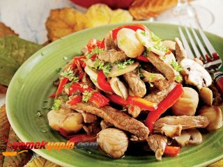 KESTANELİ VE MANTARLI ET