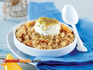 Portakallı İrmik Helvası