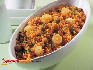 Nohutlu Bulgur Pilavı